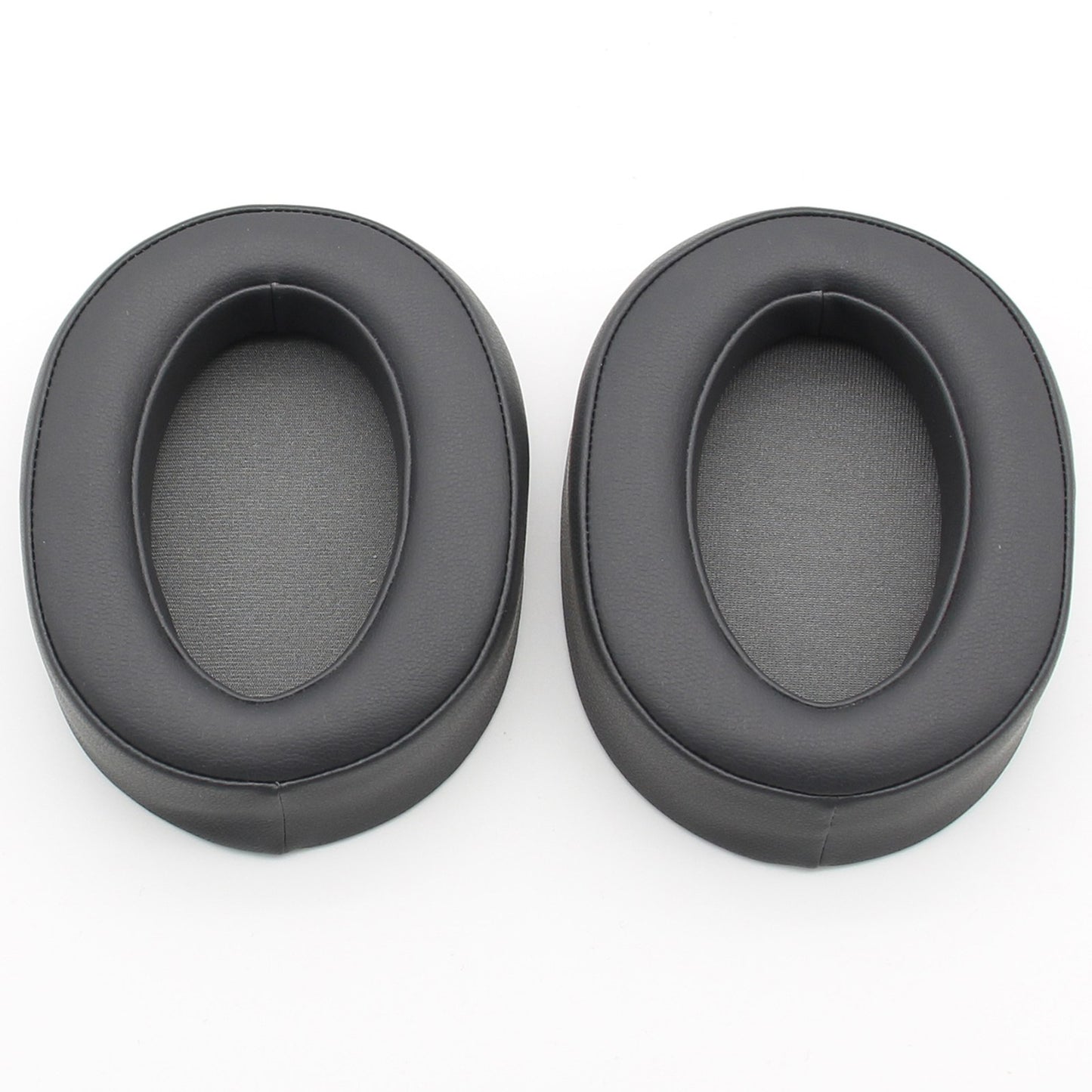 JZF-188 1 Pair Replacement Leather Earpads Ear Cushions for Sony MDR-100ABN WH-H900N Wireless Headphone - Black