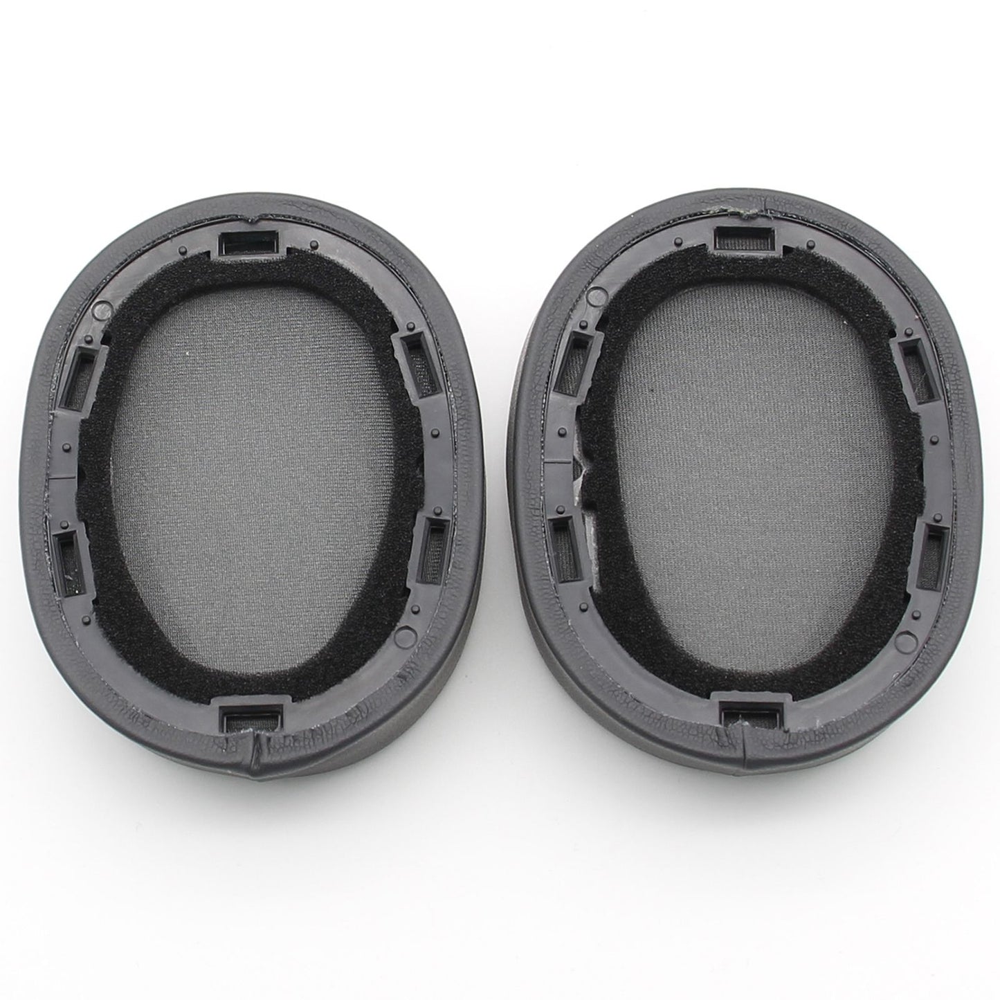 JZF-188 1 Pair Replacement Leather Earpads Ear Cushions for Sony MDR-100ABN WH-H900N Wireless Headphone - Black
