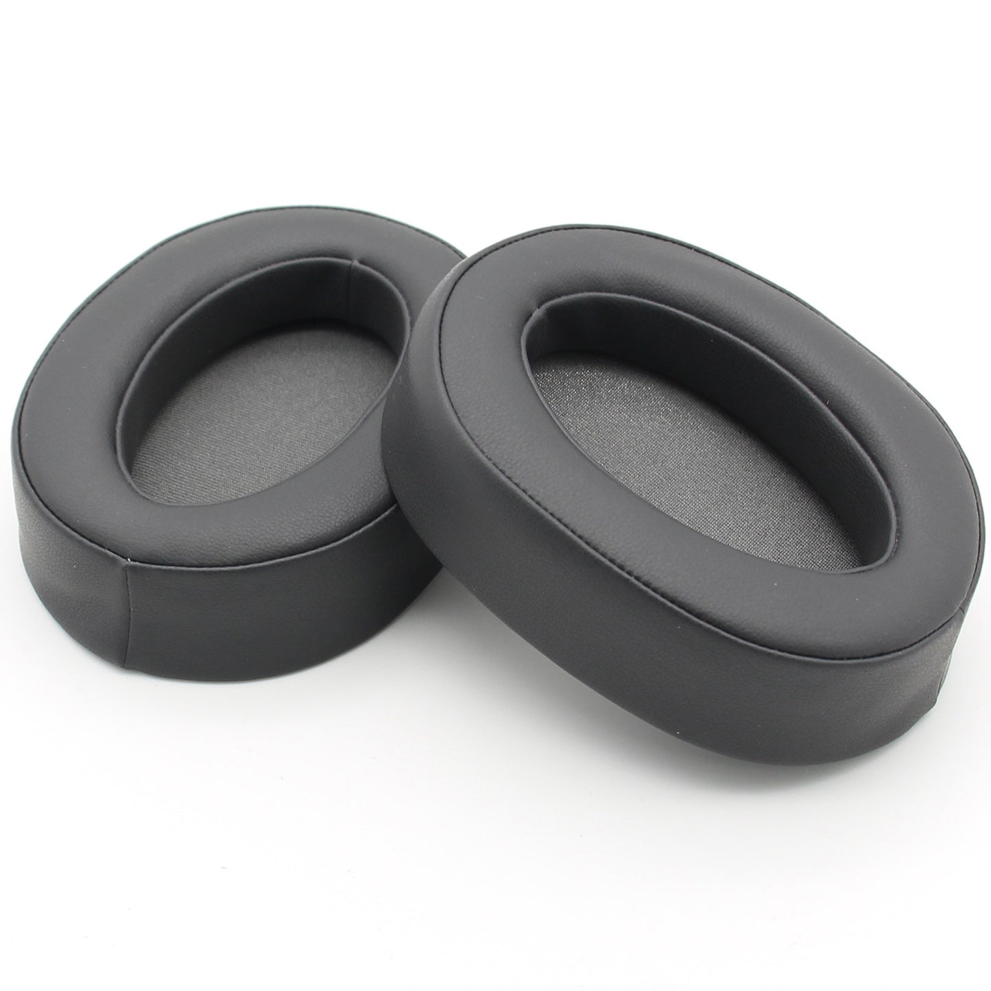 JZF-188 1 Pair Replacement Leather Earpads Ear Cushions for Sony MDR-100ABN WH-H900N Wireless Headphone - Black
