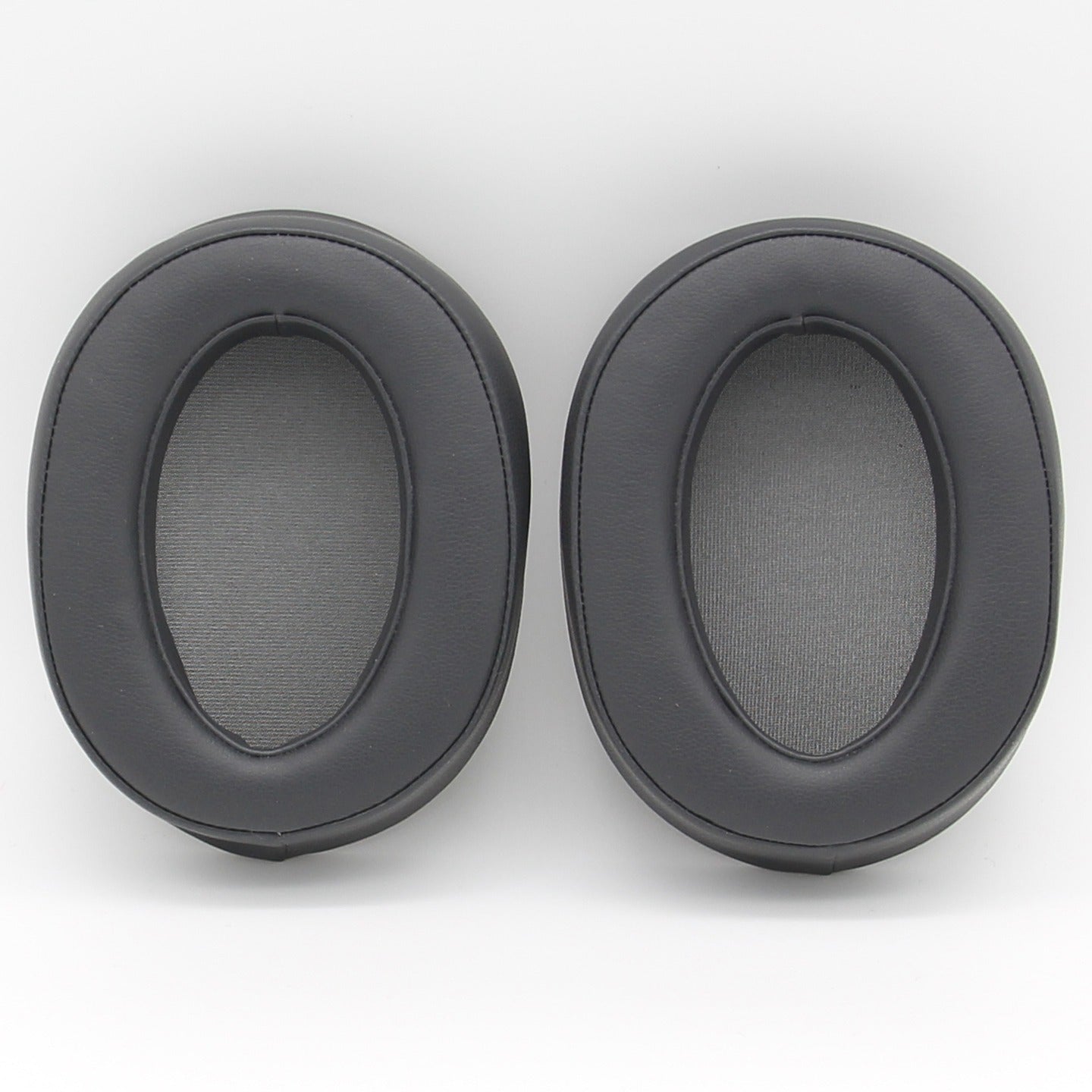 JZF-188 1 Pair Replacement Leather Earpads Ear Cushions for Sony MDR-100ABN WH-H900N Wireless Headphone - Black