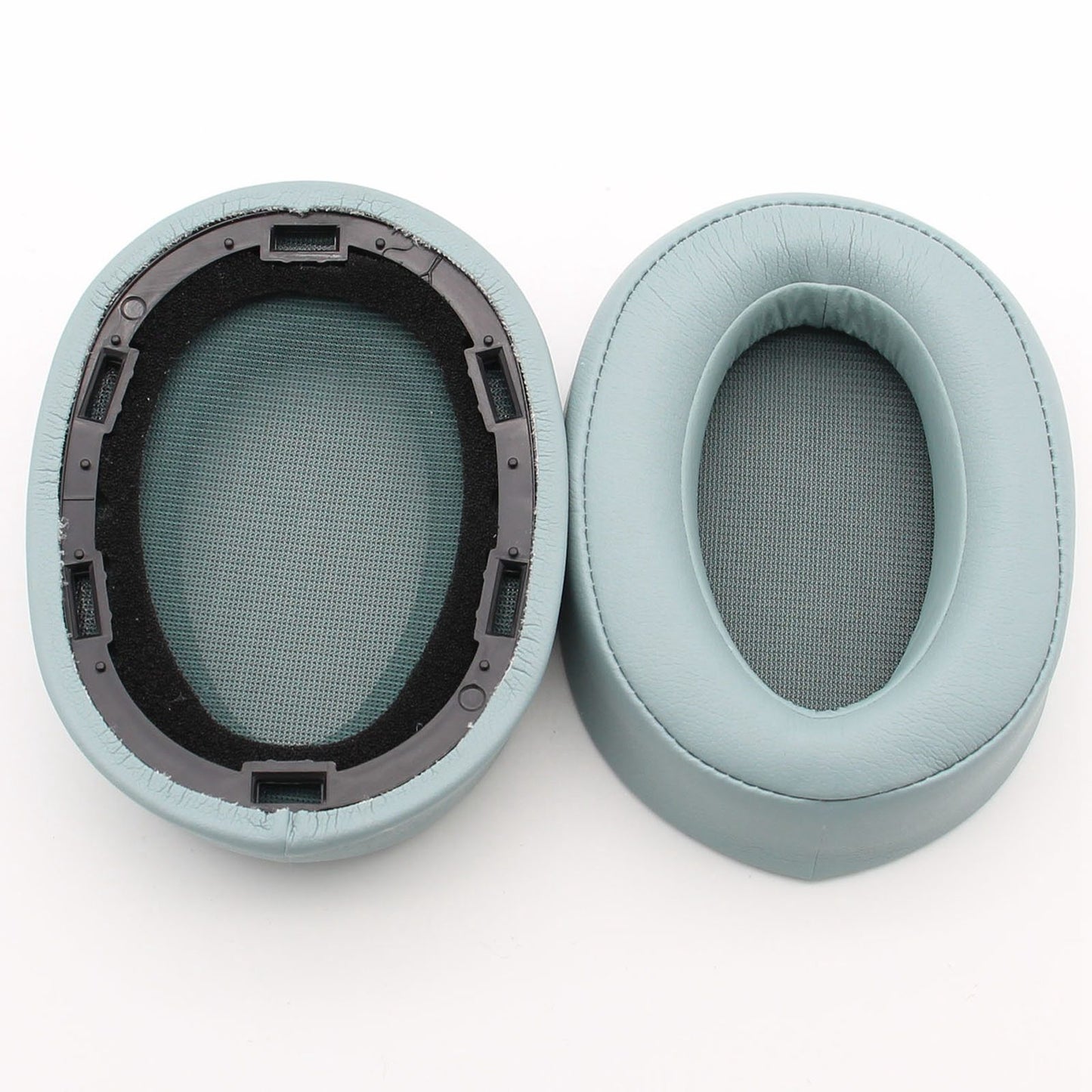 JZF-188 1 Pair Replacement Leather Earpads Ear Cushions for Sony MDR-100ABN WH-H900N Wireless Headphone - Cyan