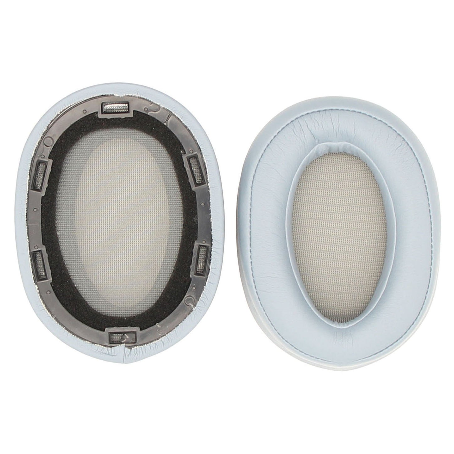 JZF-188 1 Pair Replacement Leather Earpads Ear Cushions for Sony MDR-100ABN WH-H900N Wireless Headphone - Grey