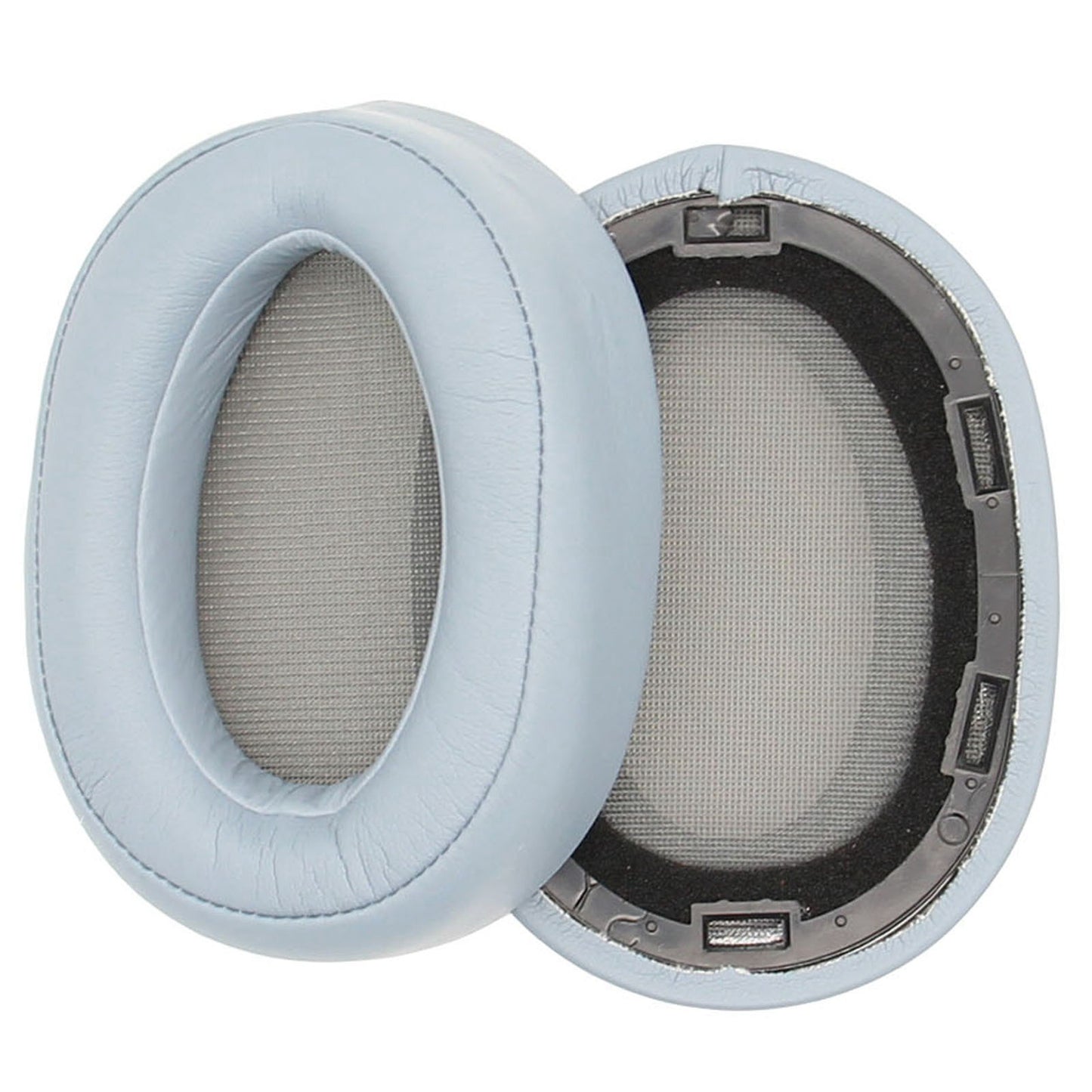 JZF-188 1 Pair Replacement Leather Earpads Ear Cushions for Sony MDR-100ABN WH-H900N Wireless Headphone - Grey