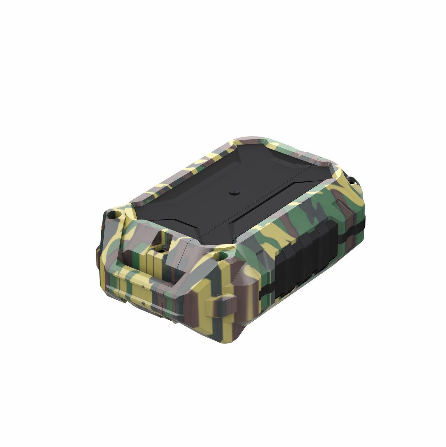 Thunder Series Silicone + Metal Anti Fall Protective Cover Earphone Case for Apple AirPods Pro - Camouflage