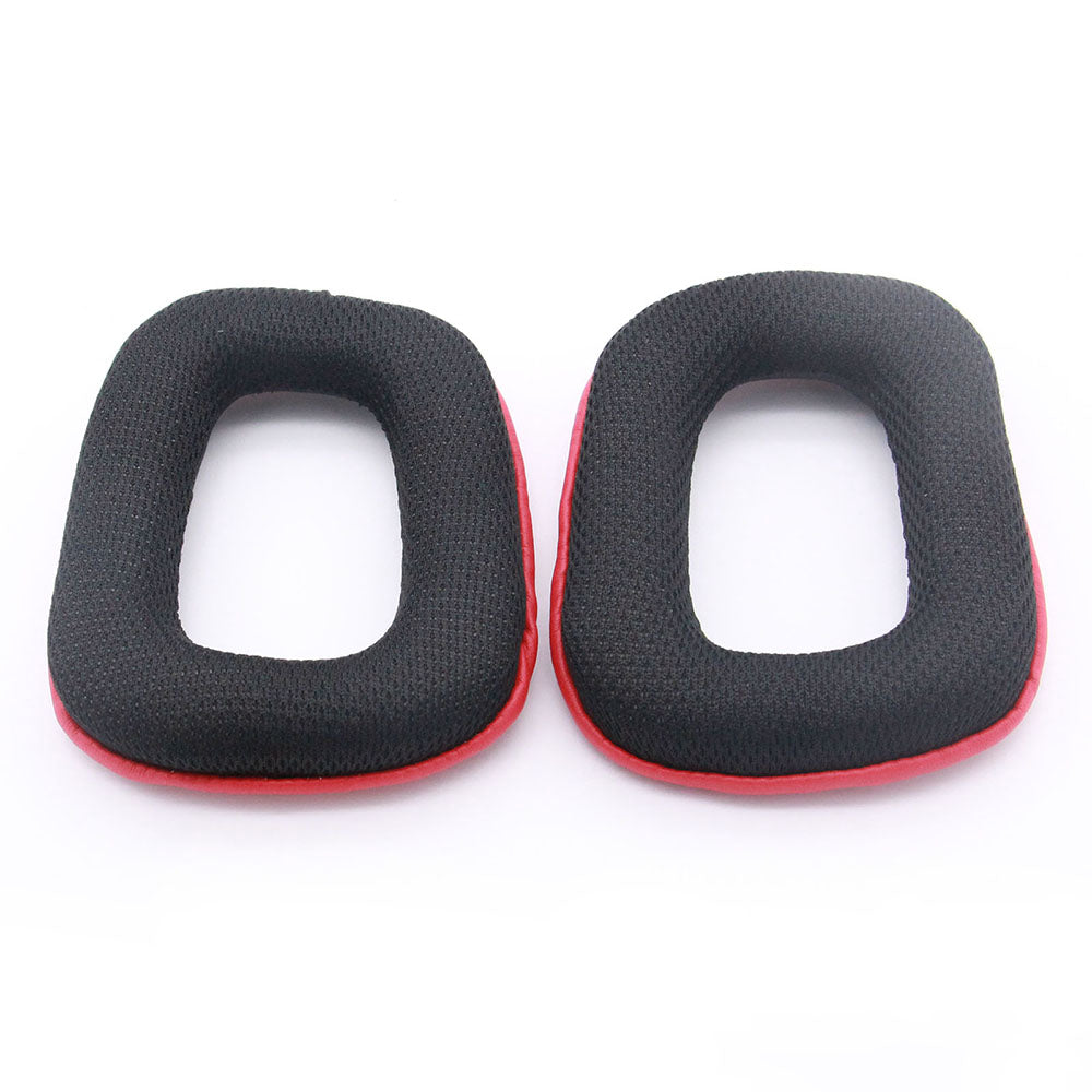 1 Pair DHW-1104 Soft Sponge Replacement Earpads Earmuff Accessories for Logitech G35/G930/G430/F450 Headphone - Red