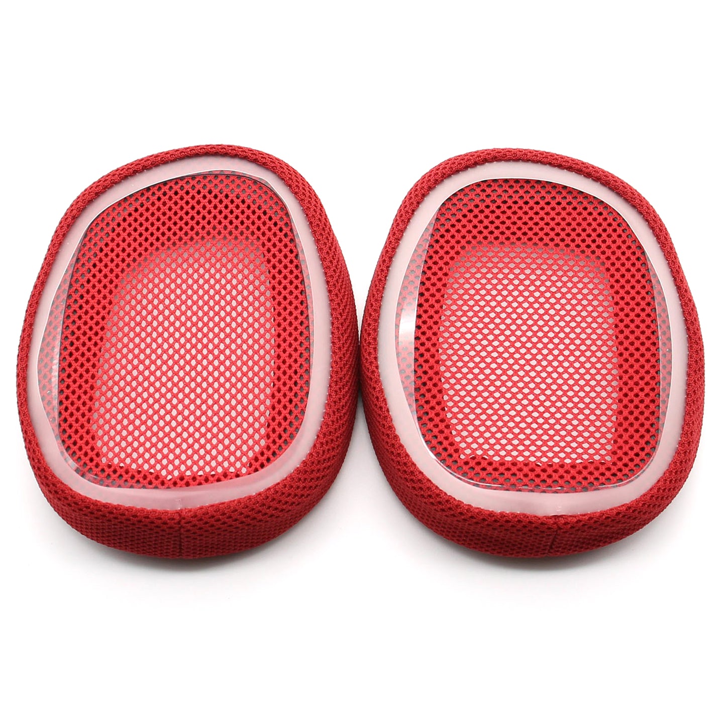 JZF-240 1 Pair Soft Sponge Breathable Mesh Replacement Earpads Earmuff Accessories for Logitech G433 Headphone - Red