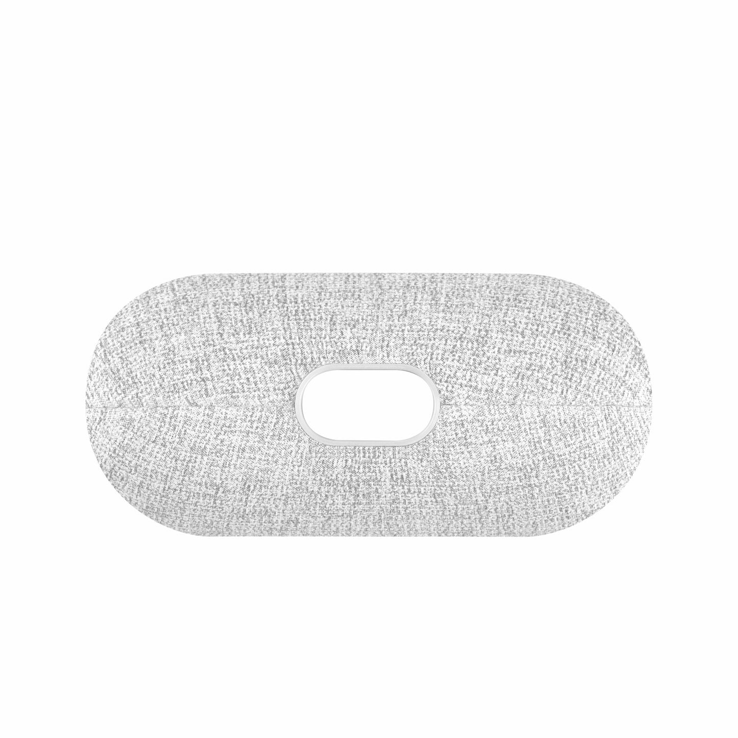 Uniqkart FT9 Shockproof Anti-lost Leather Earbuds Case Cover Anti-drop Full Protective Case for AirPods 3 (Support Wireless Charging) - Light Grey