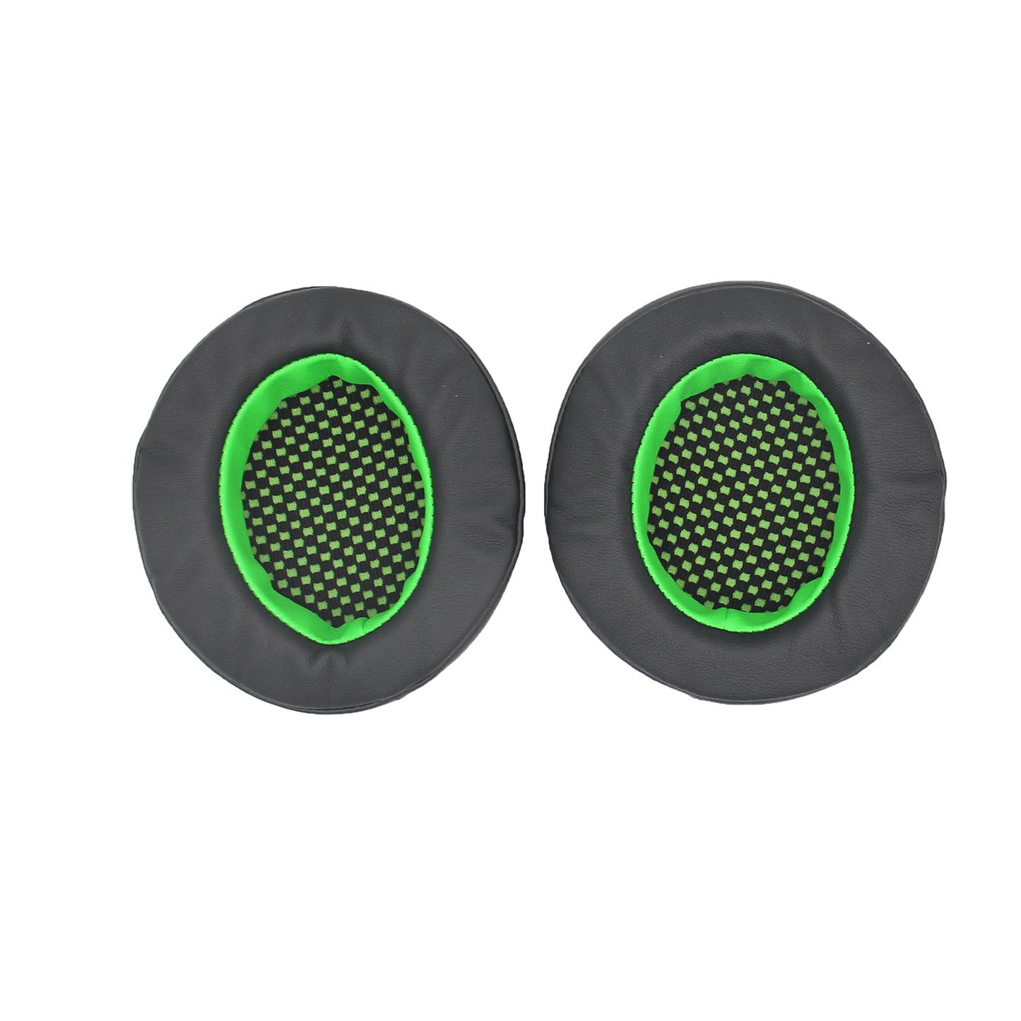 JZF-356 1 Pair Headphone Replacement Earpads Soft Breathable Headset Earmuff Accessories for Edifier HECATE G4/G4 PRO/G30 - Black/Green