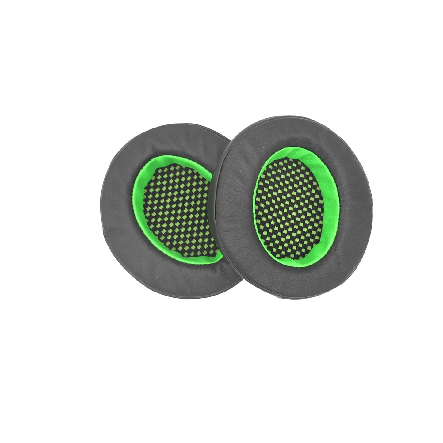 JZF-356 1 Pair Headphone Replacement Earpads Soft Breathable Headset Earmuff Accessories for Edifier HECATE G4/G4 PRO/G30 - Black/Green