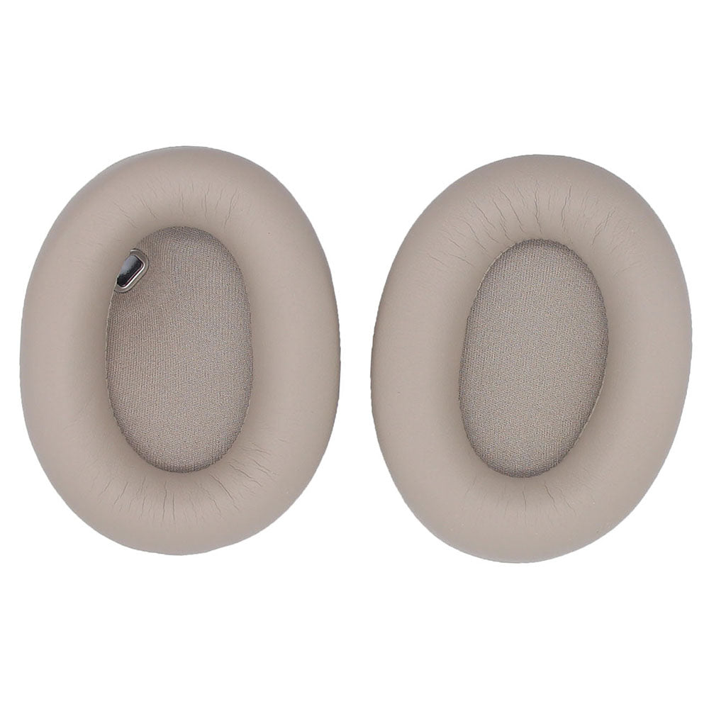 JZF-366 One Pair Headphone Replacement Earpads for Sony WH-1000XM4 Soft Protein Leather Cushions Earphone Accessories - Grey-white