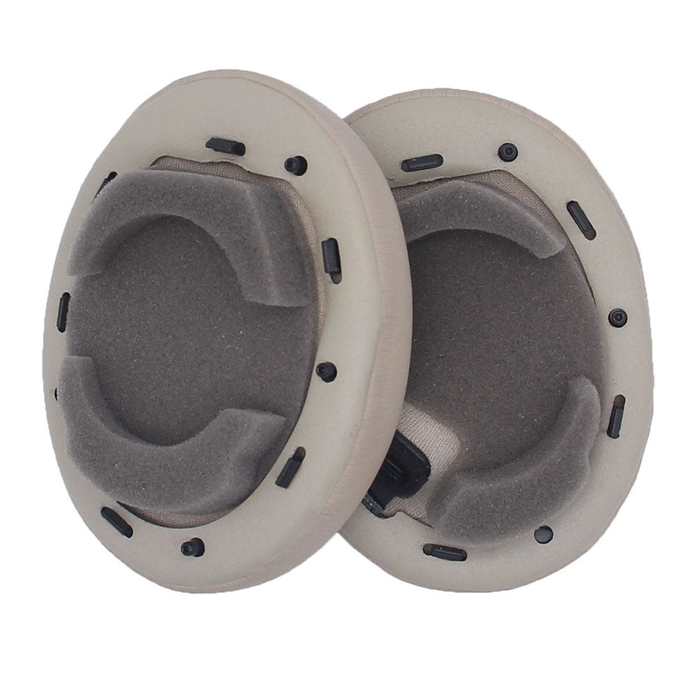JZF-366 One Pair Headphone Replacement Earpads for Sony WH-1000XM4 Soft Protein Leather Cushions Earphone Accessories - Grey-white