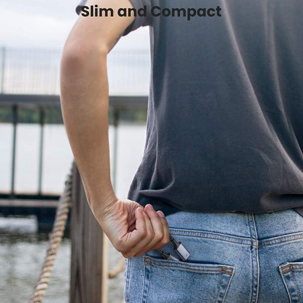 Uniqkart For iPad Pro 2021 MacBook Type C to MFI Lightning Audio Adapter Headphone Converter Support Call