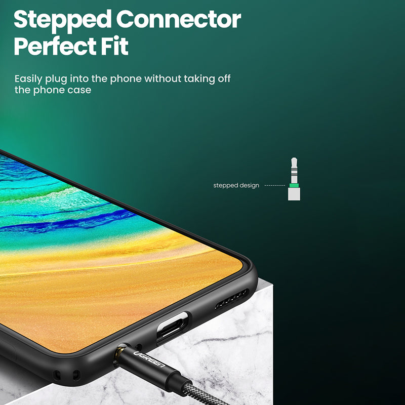 Uniqkart 3.5mm Audio Splitter Extension Cable 3.5mm Jack 1 Male to 2 Female Mic Y Splitter for Laptop Headphone Aux Cable