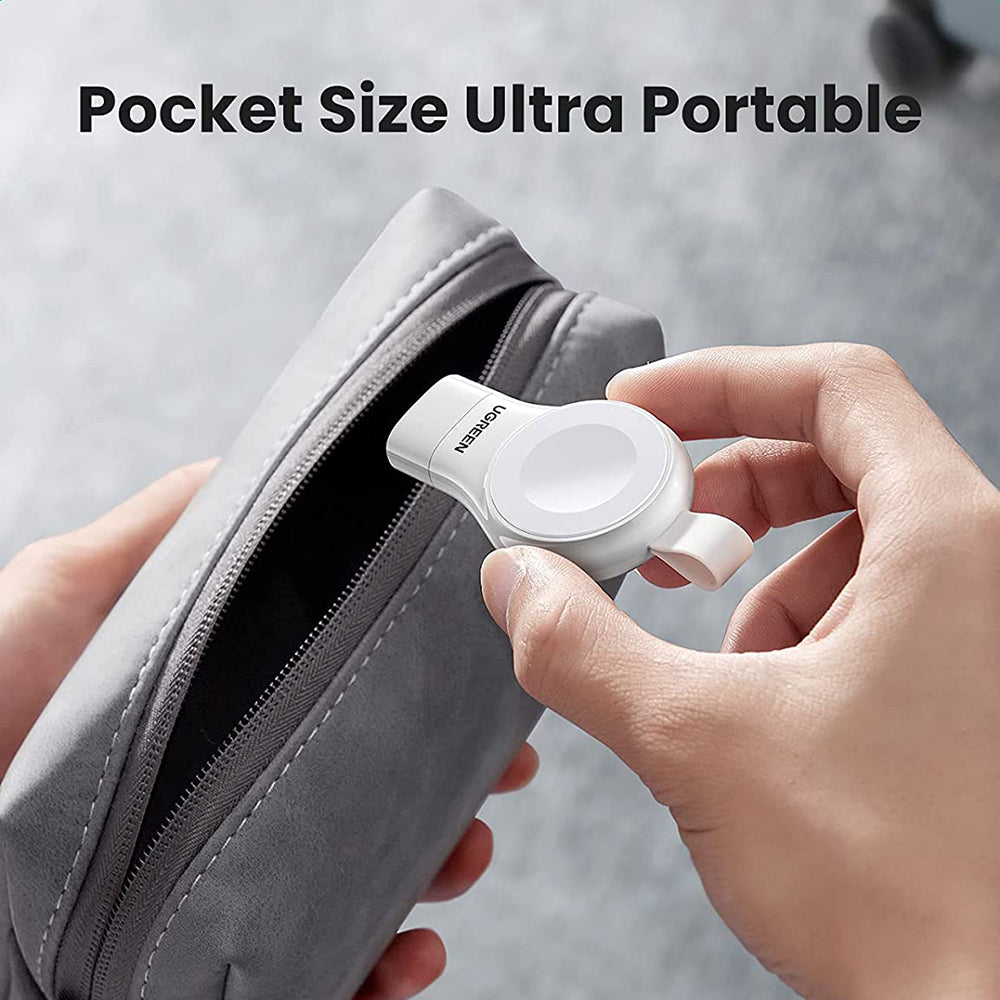 UGREEN 60709 Wireless Charger Compatible with Apple Watch Series 1/2/3/4/5/6/7/SE USB C Portable Magnetic Fast Charger Cordless Charging Station for Travel Home Office (MFi Certified)