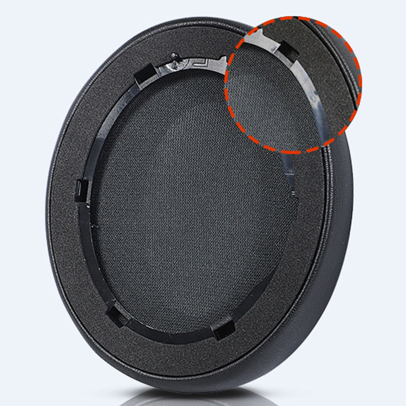 For Anker Soundcore Life Q35 1 Pair Replacement Headphone Earpads Cushion Soft Breathable Headset Protein Leather Earmuffs - Blue