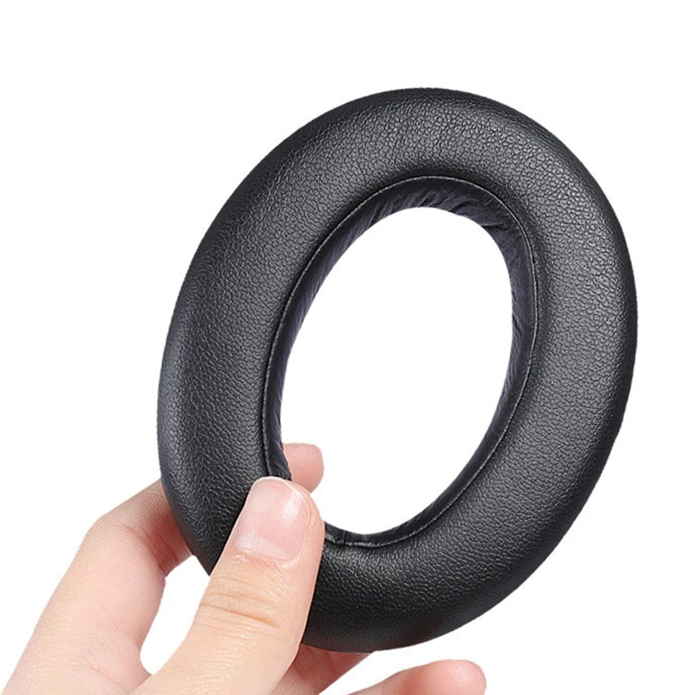 1 Pair Replacement Earpads for Sony WH-XB910N Headphone Soft Sponge Leahter Cushion Pads - Black