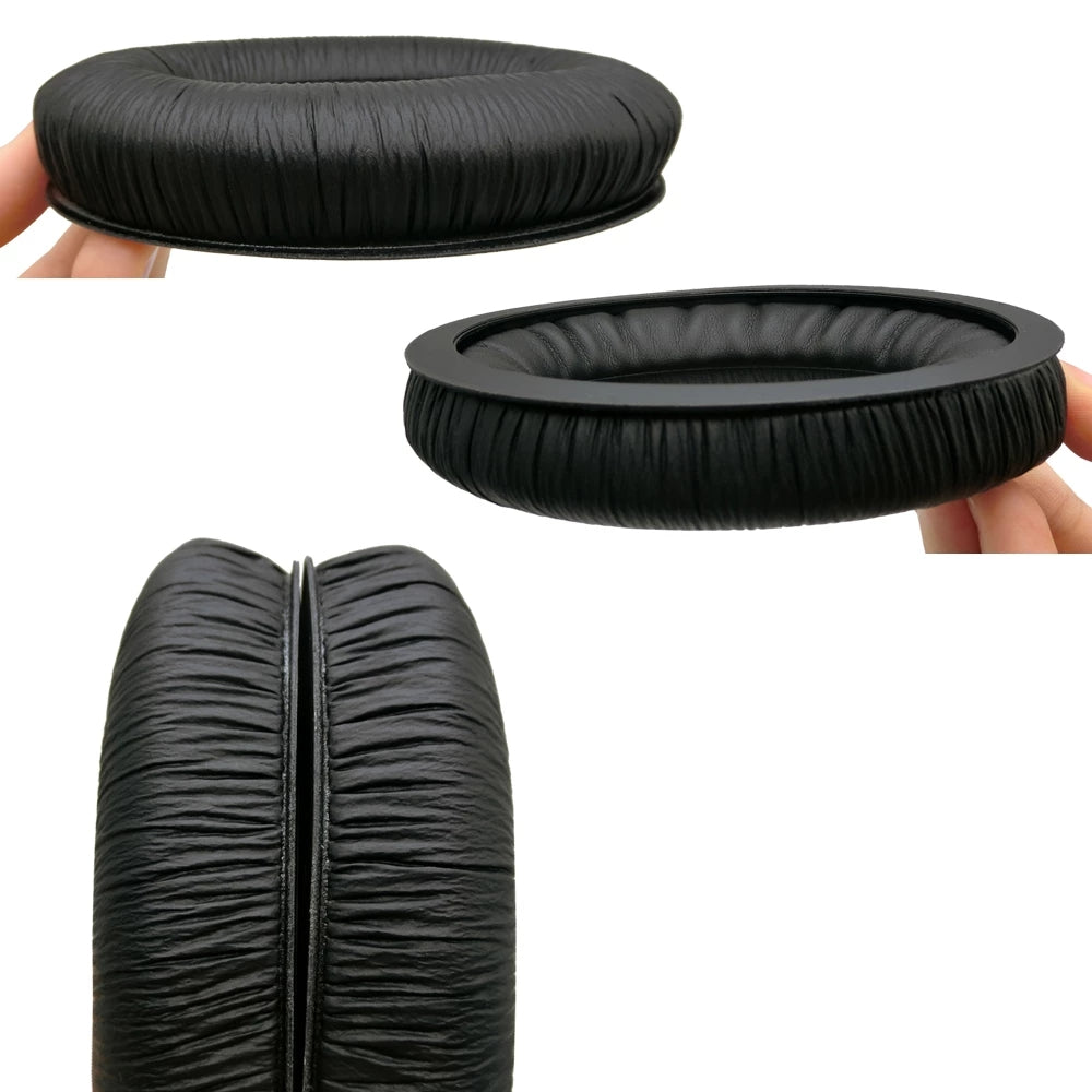 1 Pair Replacement Earpads for SENNHEISER G4ME ZERO Headphone Soft Sponge Leahter Cushion Pads - Black/Wrinkled Leather