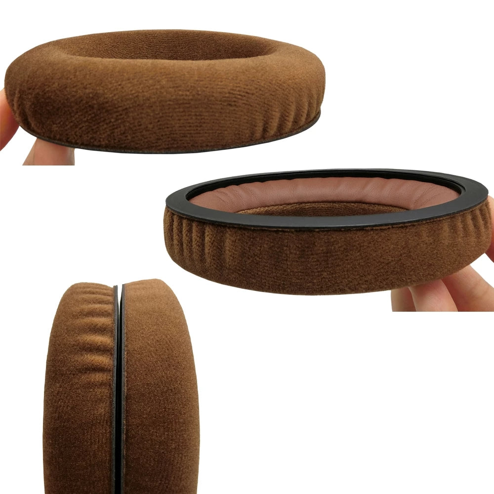 1 Pair Replacement Earpads for SENNHEISER G4ME ZERO Headphone Soft Sponge Leahter Cushion Pads - Brown/Cloth