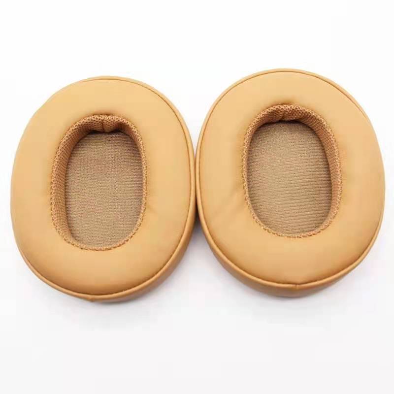 1 Pair Soft Earpads Leather Sponge Cushions for Skullcandy Crusher 3.0 Headphone Accessories Replacement - Yellow
