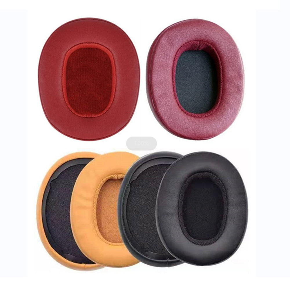 1 Pair Soft Earpads Leather Sponge Cushions for Skullcandy Crusher 3.0 Headphone Accessories Replacement - Red