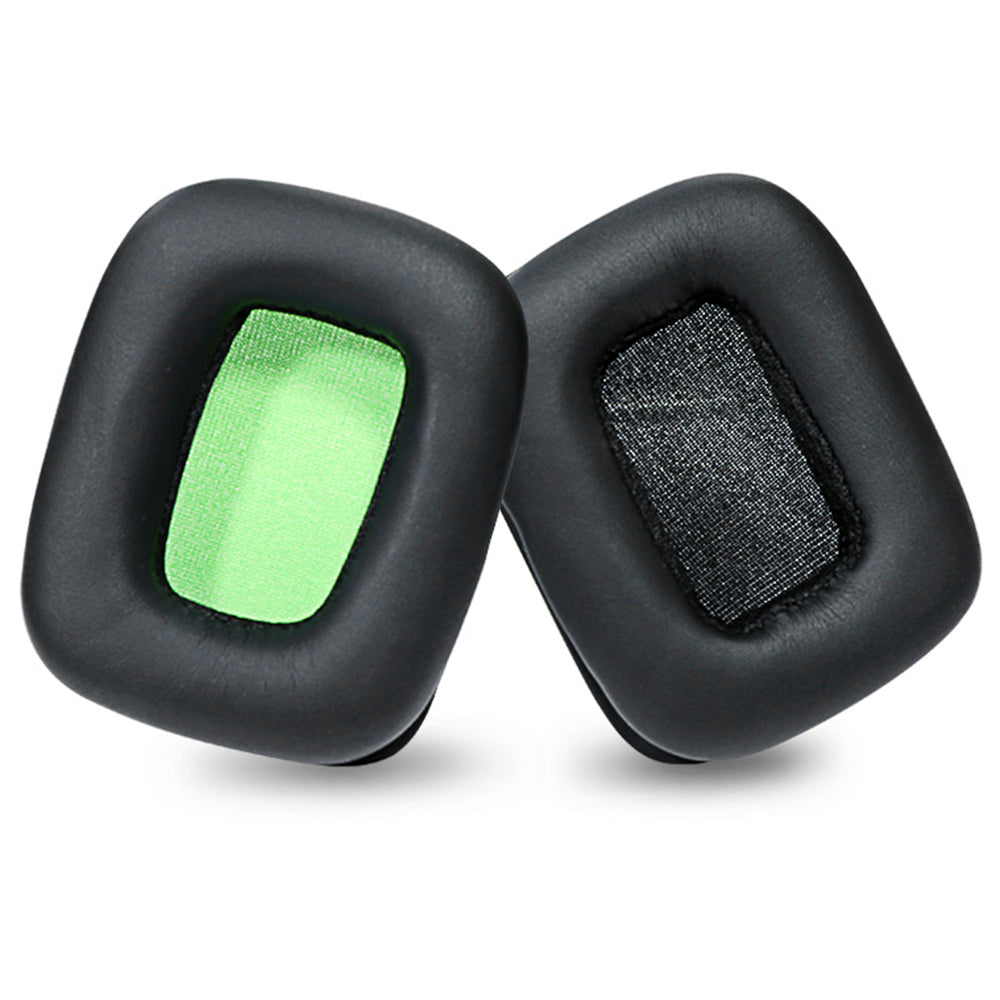1 Pair for Mad Catz Tritton Kunai Protein Leather+Sponge Headphone Earpads Replacement Soft Breathable Earmuffs - Green