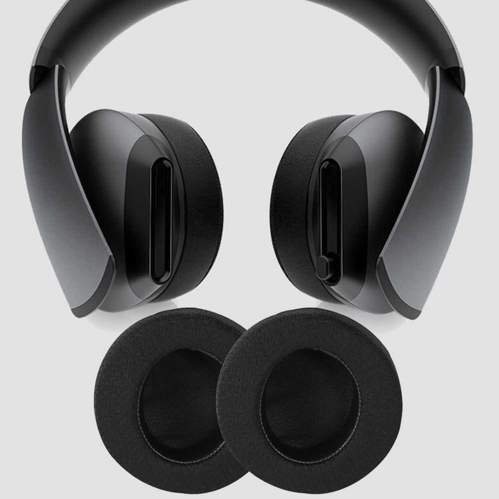 For Alienware AW310H/AW510H 1 Pair Replacement Earpads Mesh Cloth+Sponge Headphone Breathable Earmuffs