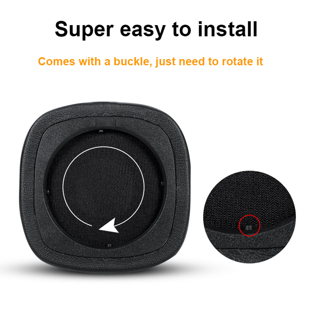 For Marshall Major IV 1 Pair Protein Leather+Sponge Replacement Earpads Soft Breathable Earmuffs Headphone Accessories