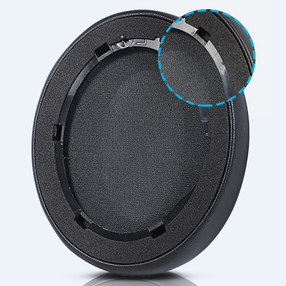 For Anker Soundcore Life Q10 1 Pair Replacement Headphone Earpads Soft Breathable Headset Earmuffs - Black