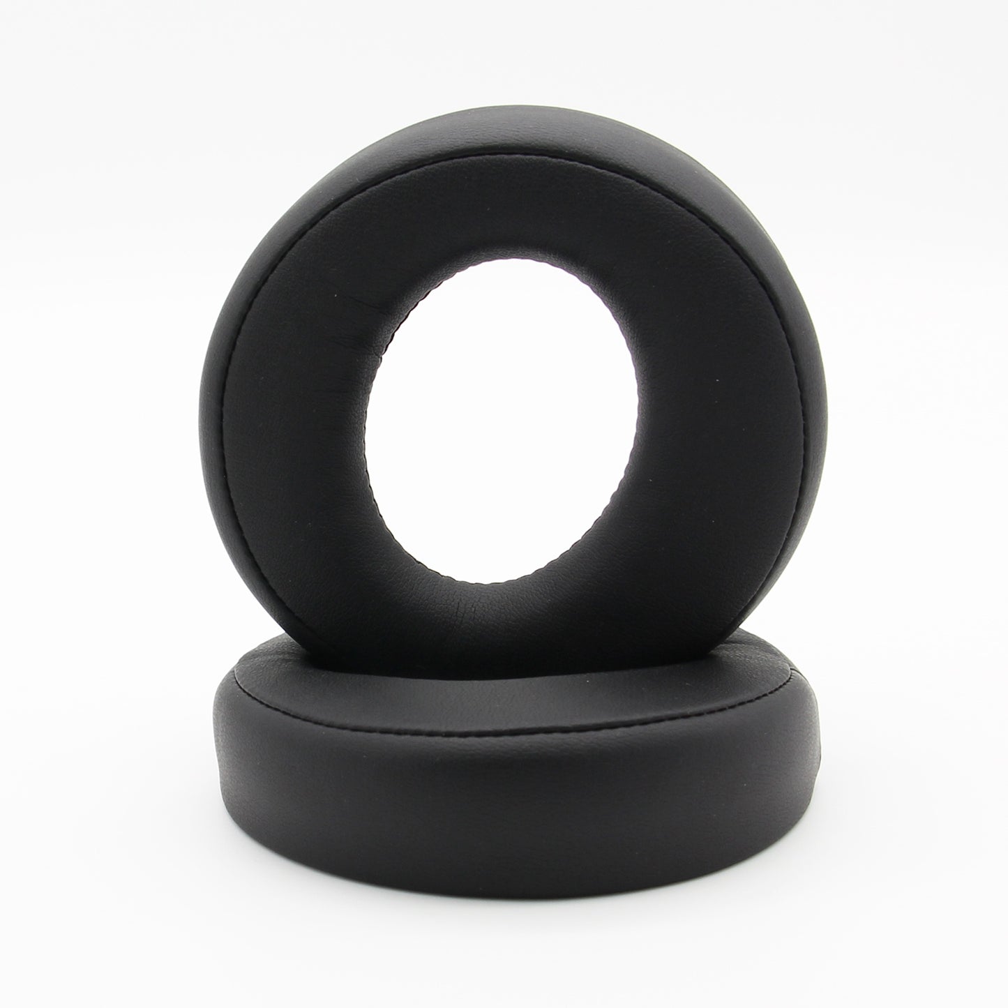 JZF-233 1 Pair for Sony PS4 PS3 PSV PC Gold Wireless Headset 7.1 Replacement Ear Cups Earpads Protein Leather Headphone Ear Cushion - Black