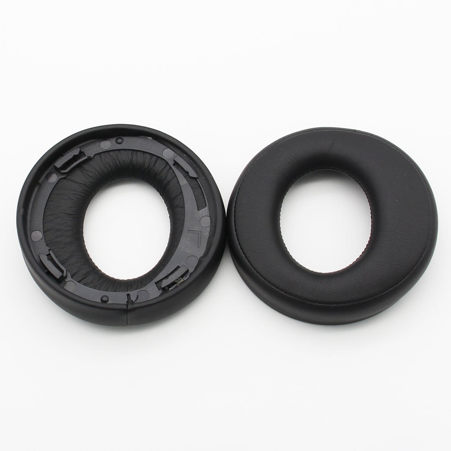 JZF-233 1 Pair for Sony PS4 PS3 PSV PC Gold Wireless Headset 7.1 Replacement Ear Cups Earpads Protein Leather Headphone Ear Cushion - Black