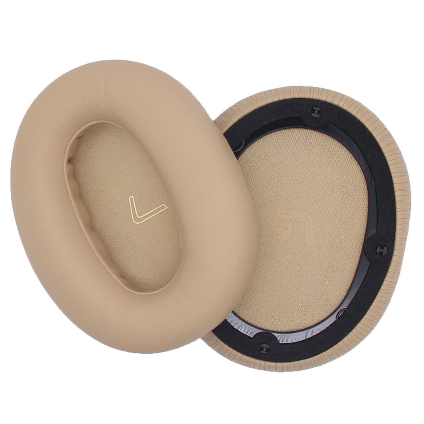 JZF-380 One Pair Earpads for EDIFIER W860NB Headphone Soft Protein Leather Cushions Replacement Earphone Accessories - Khaki