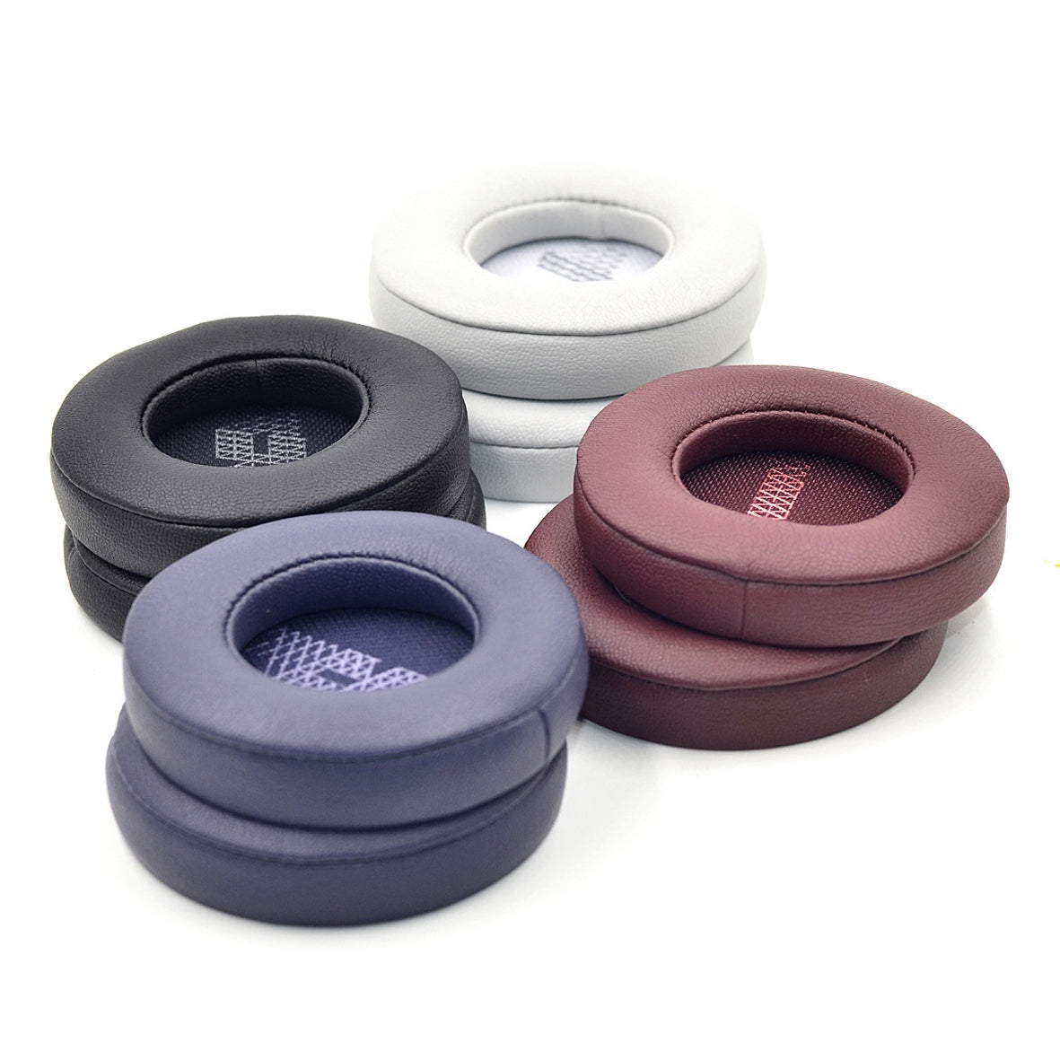 For JBL Live 400BT 1 Pair Faux Leather Headphone Earpads Soft Breathable Headset Earmuffs - Pink