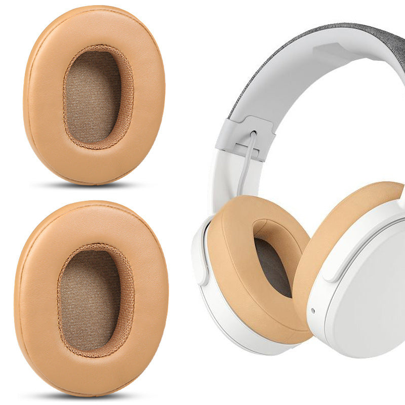 1 Pair for Skullcandy Crusher 3.0 Wireless / Hesh 3 ANC Bluetooth Headset Replacement Earpads Headphone Soft Earmuffs - Yellow