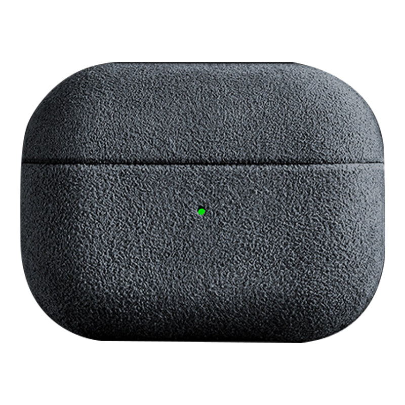 Protective Cover for AirPods Pro 2 Suede Leather Case Bluetooth Headset Case - Dark Grey