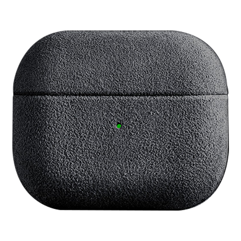 Suede Leather Anti-Drop Case for Apple AirPods 3 Bluetooth Earbuds Case Cover - Dark Grey