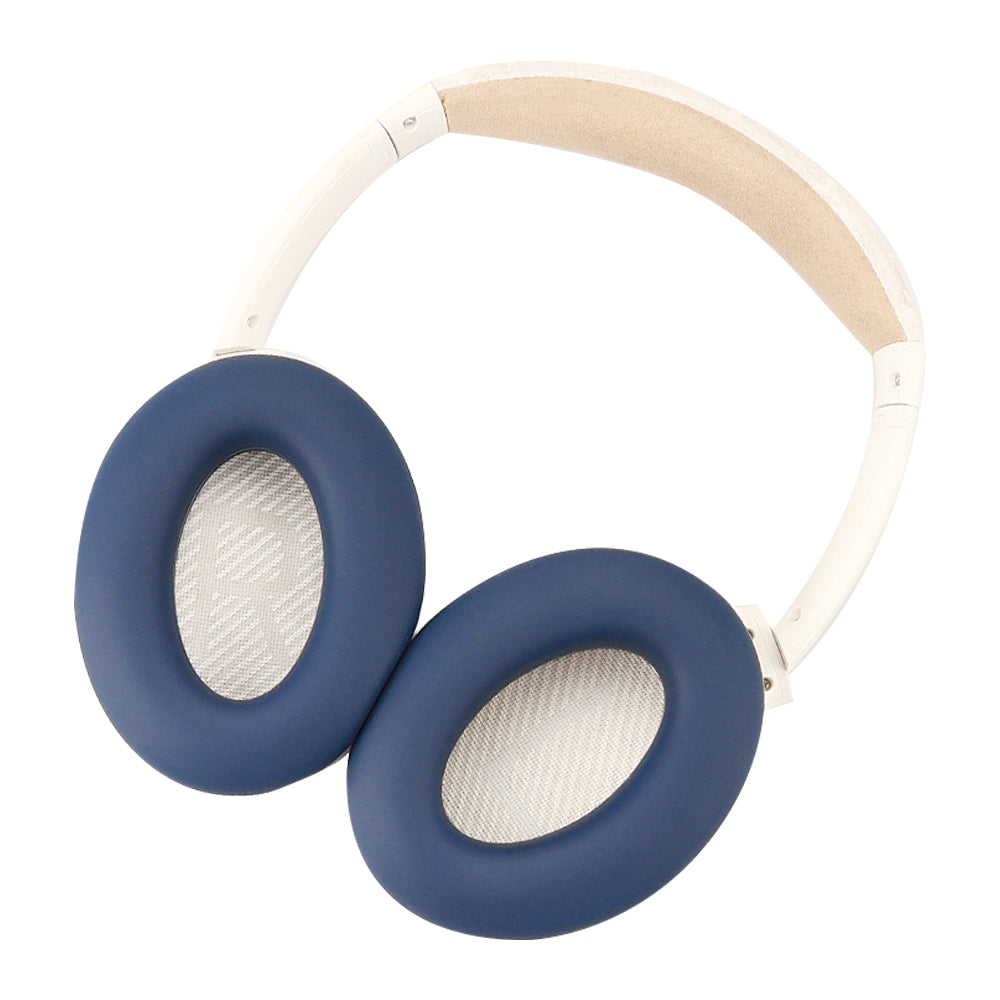 For Bose QC45 / QC35 / QC25 / QC15 / AE2 1 Pair Flexible Silicone Headphone Earpads Cushions Ear Cover Pad - Dark Blue