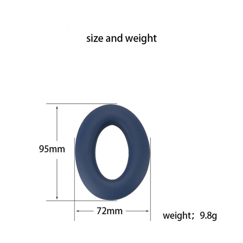 For Bose QC45 / QC35 / QC25 / QC15 / AE2 1 Pair Flexible Silicone Headphone Earpads Cushions Ear Cover Pad - Dark Blue