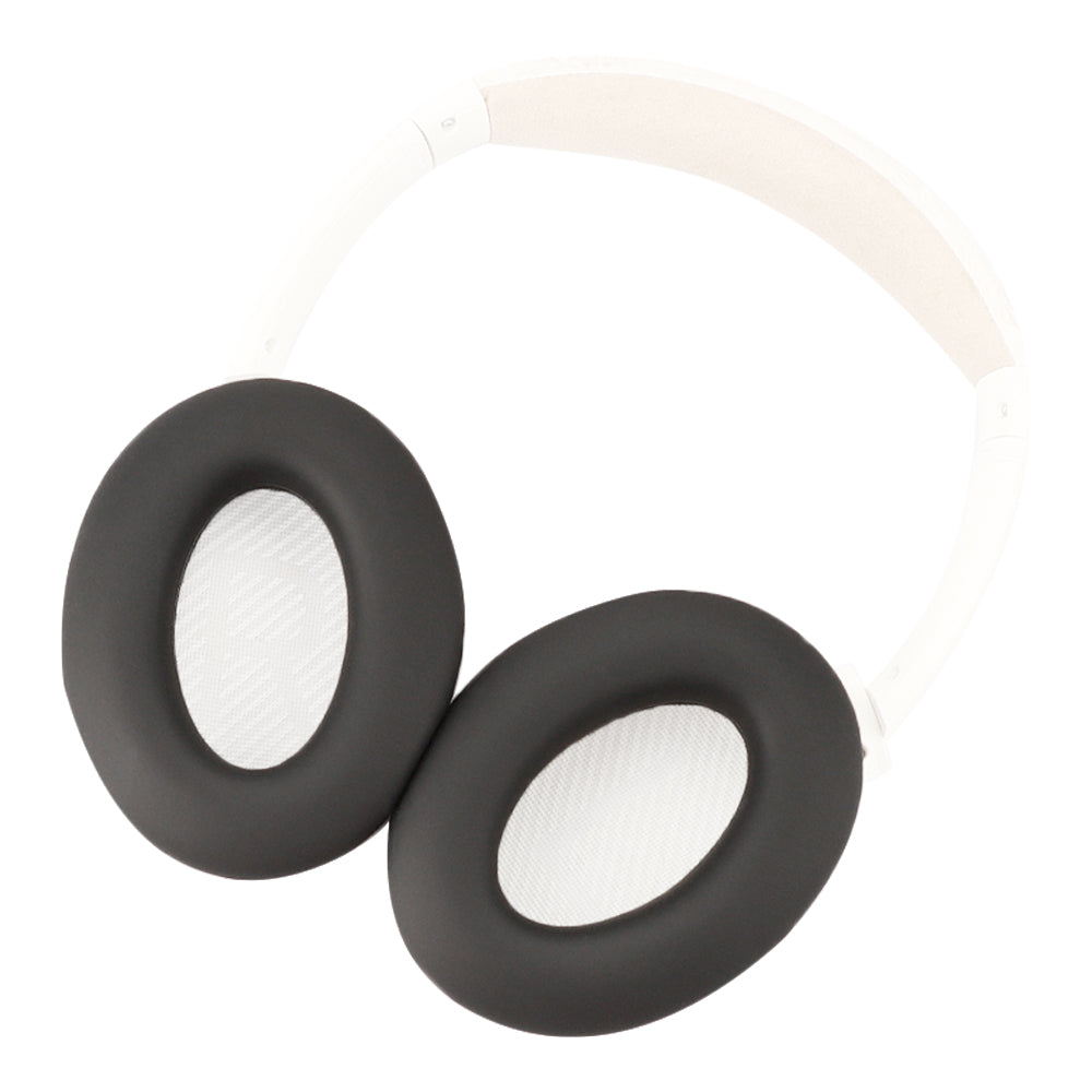 For Bose QC45 / QC35 / QC25 / QC15 / AE2 1 Pair Flexible Silicone Headphone Earpads Cushions Ear Cover Pad - Black
