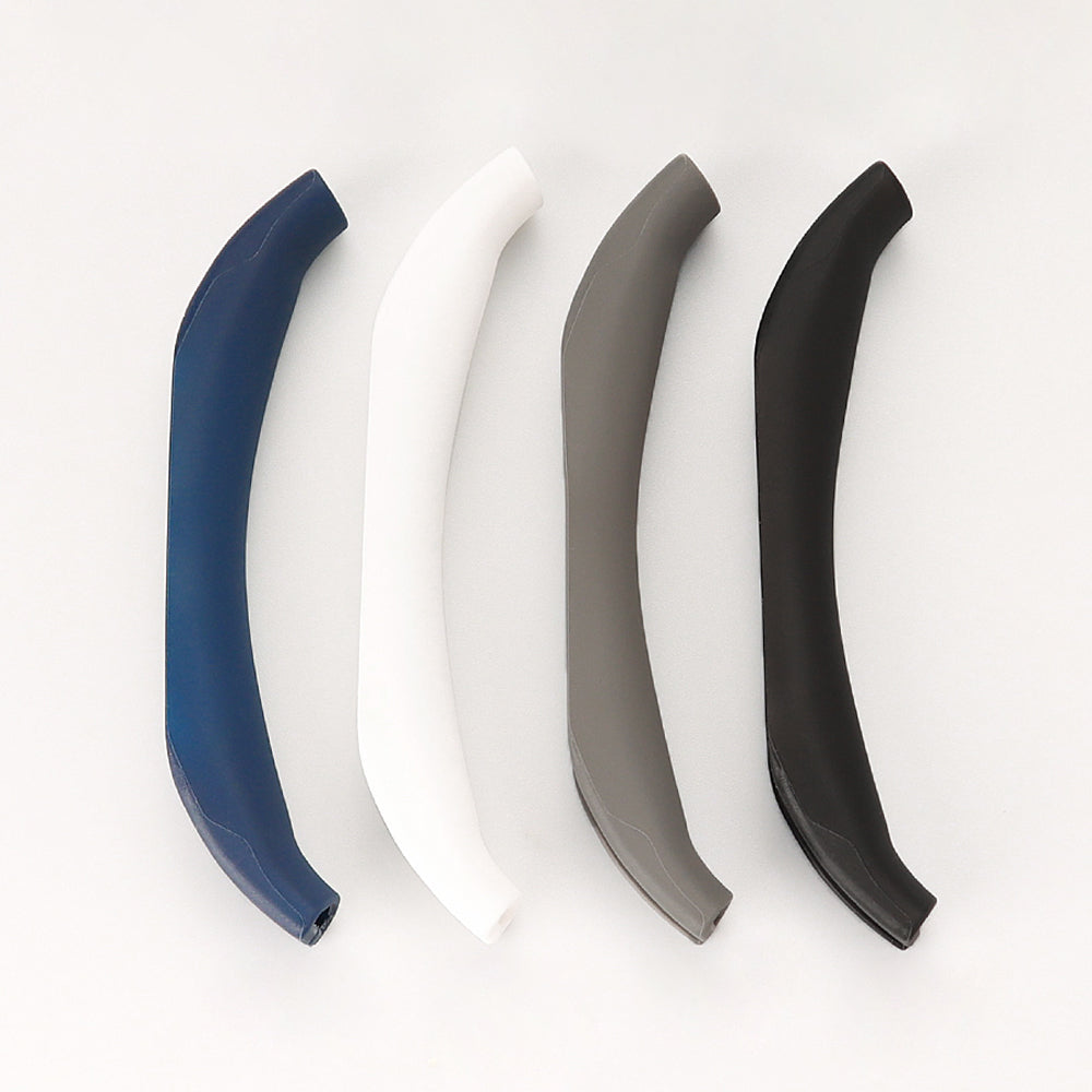 For Bose QC45 / QC35 / QC25 / QC15 / AE2 1 Pair Silicone Headphone Earpads Cushions+1 Headband Cover - Grey