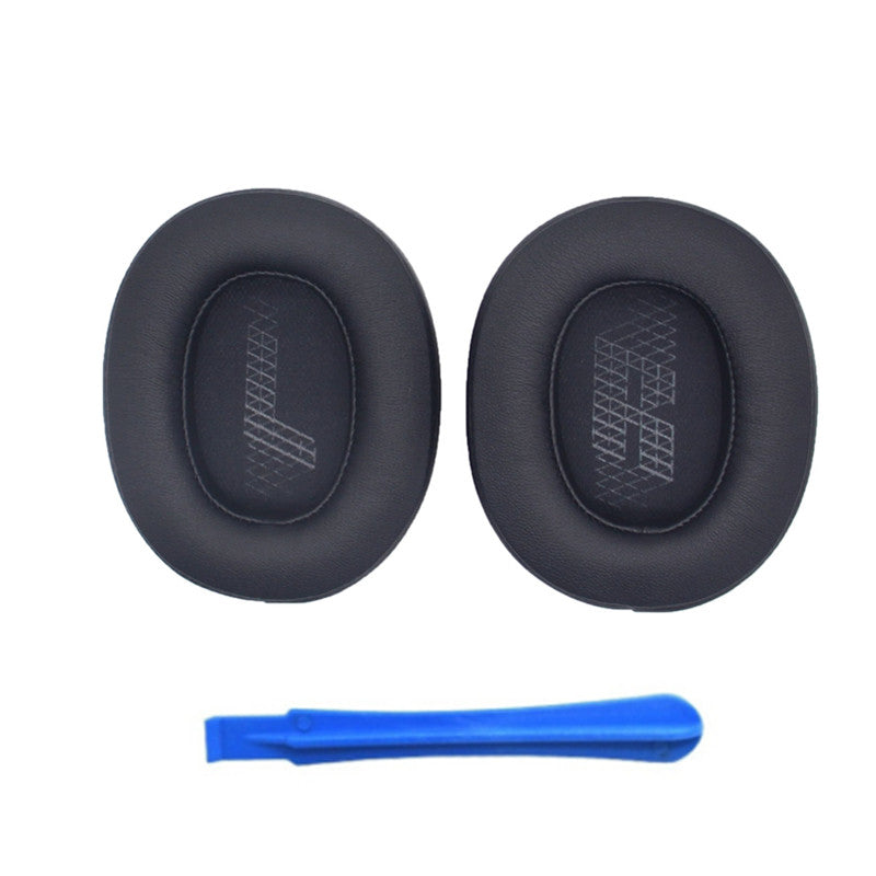 1 Pair Headphone Earpads for JBL LIVE 500BT, Replacement Soft Protein Leather Earphone Ear Cushion Pad - Black