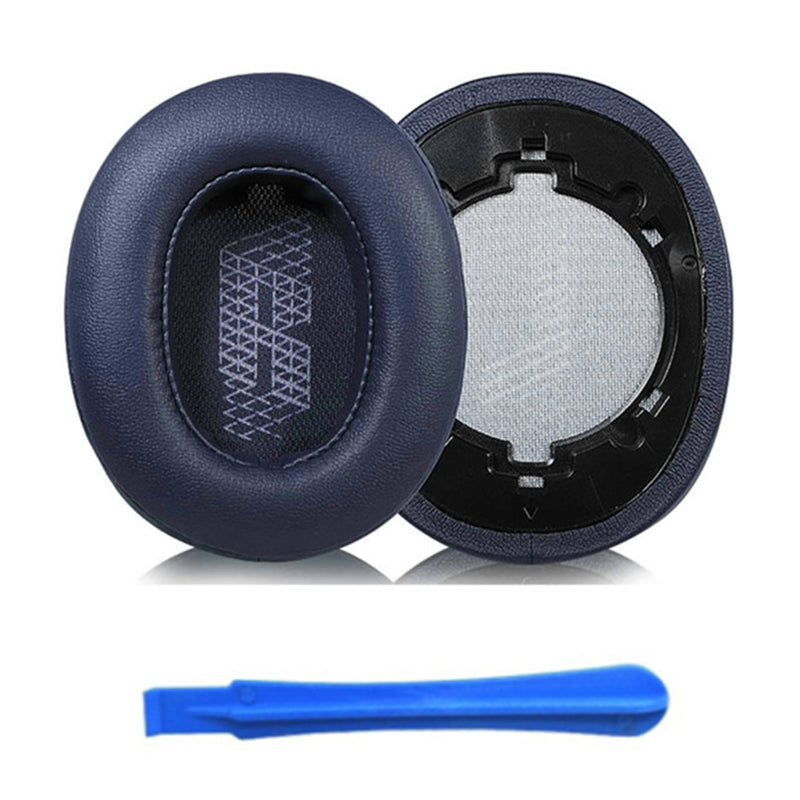 1 Pair Headphone Earpads for JBL LIVE 500BT Replacement Soft Protein Leather Earphone Ear Cushion Pad - Blue