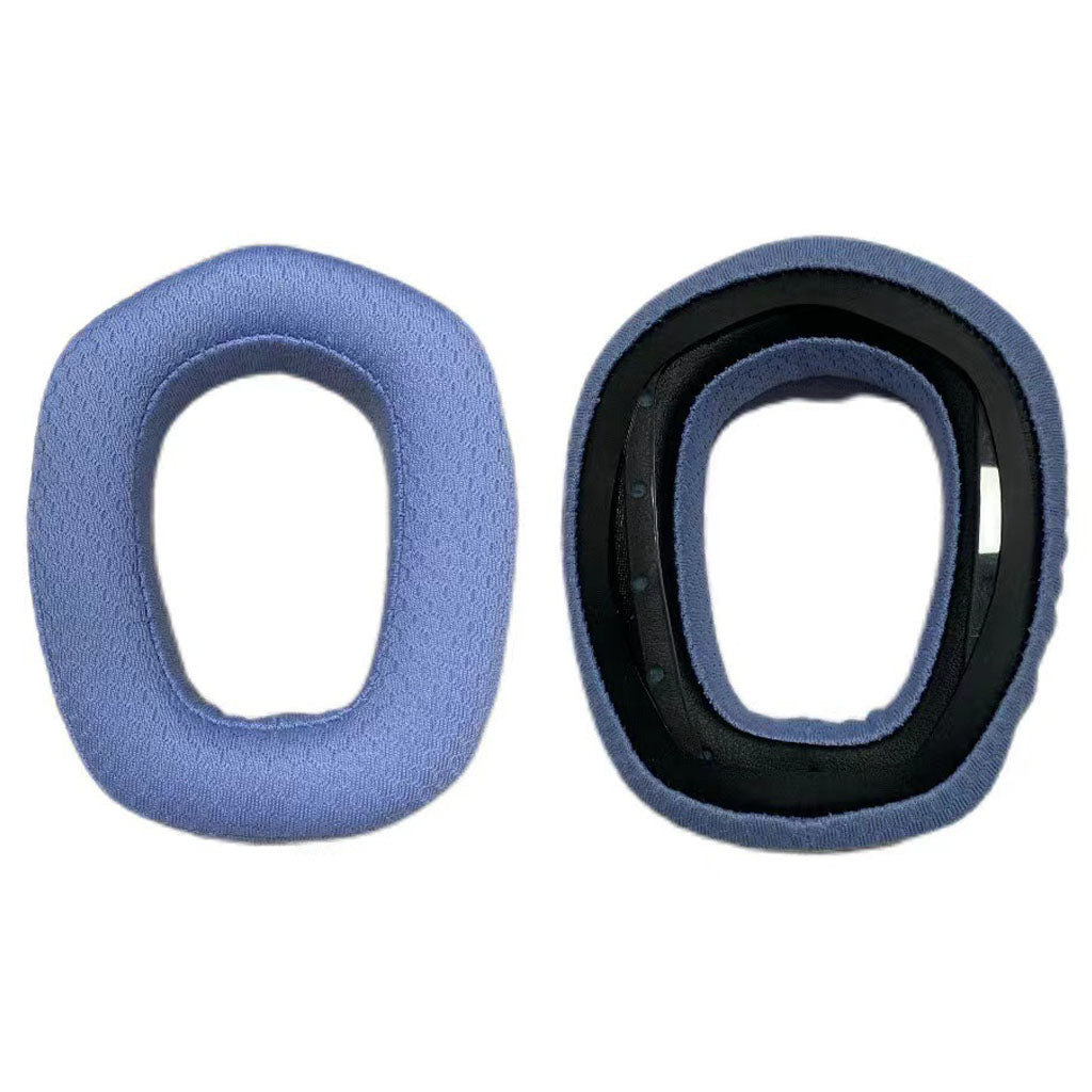 For Logitech G435 1 Pair Headphone Earpads Mesh Cloth + Sponge Replace Earmuffs - Blue