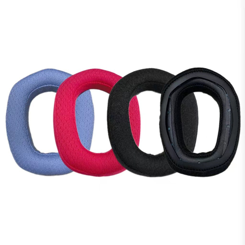 For Logitech G435 1 Pair Headphone Earpads Mesh Cloth + Sponge Replace Earmuffs - Blue