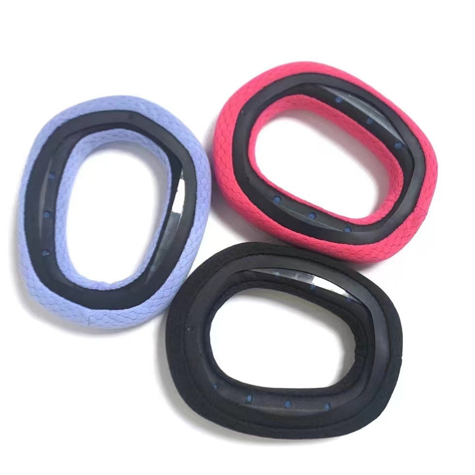 For Logitech G435 1 Pair Headphone Earpads Mesh Cloth + Sponge Replace Earmuffs - Rose