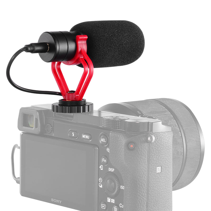 KT-G3 Phone Camera Shotgun Microphone Portable Electrostatic Condenser Microphone Intelligent Noise Reduction