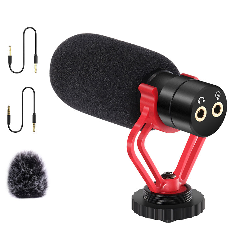 KT-G3A Portable Electrostatic Condenser Shotgun Microphone Phone Camera Live Microphone Intelligent Noise Reduction