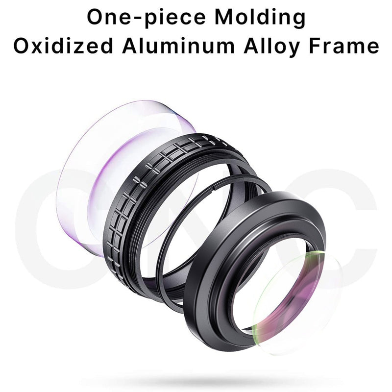 Uniqkart WL-3 Universal Wide Angle Macro Additional Lens 2 in 1 Extra Lens Attachment for Sony A7C/ZV-E10