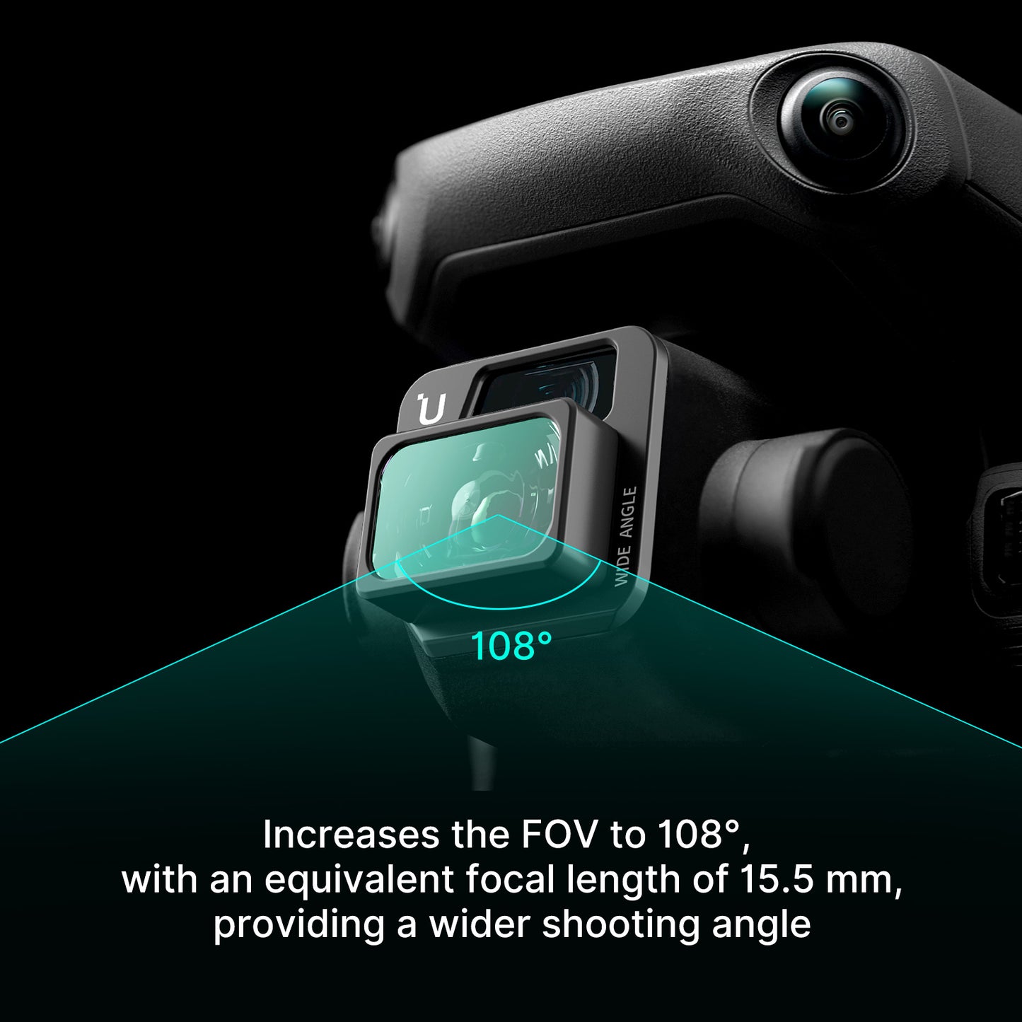 ULANZI For DJI Mavic 3/Mavic 3 Cine 108-Degree Wide Angle Lens Ultra-light Widescreen Filmmaking Lens Drone Accessories