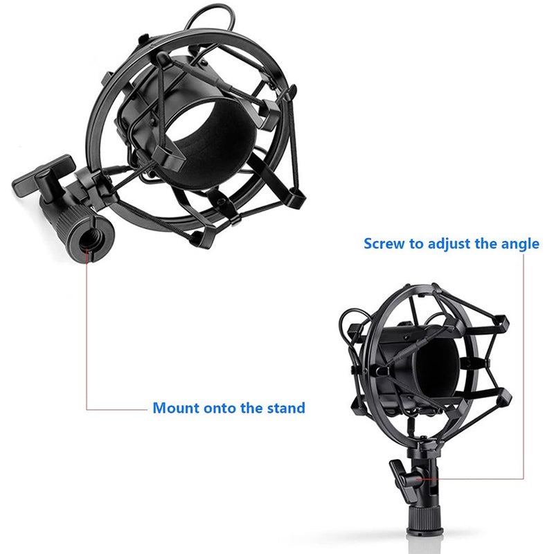 NEEWER NW-7000 Professional Broadcasting Studio Microphone USB Mic with Bracket + Shock Mount + Pop Filter