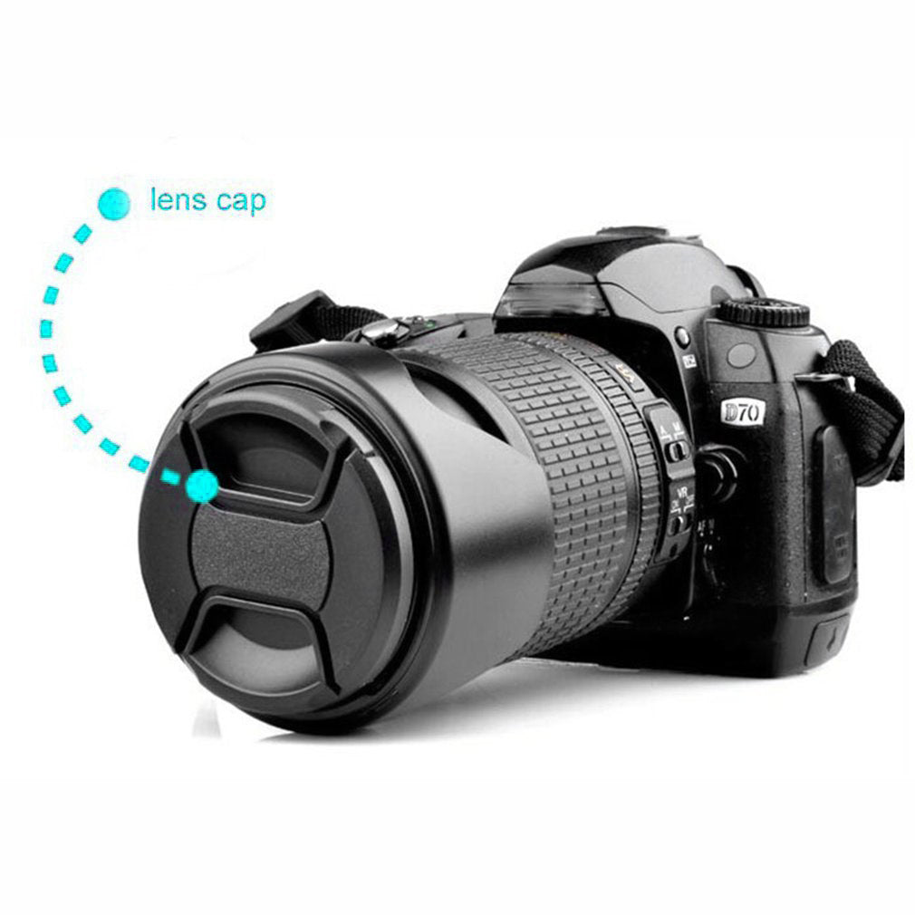 Compatible with Canon 55mm Dust-Proof Front Lens Cover with Anti-Loss Rope Professional Protection Lens Cover SLR Camera Lens Case